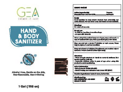label - BODY SANITIZER GALON